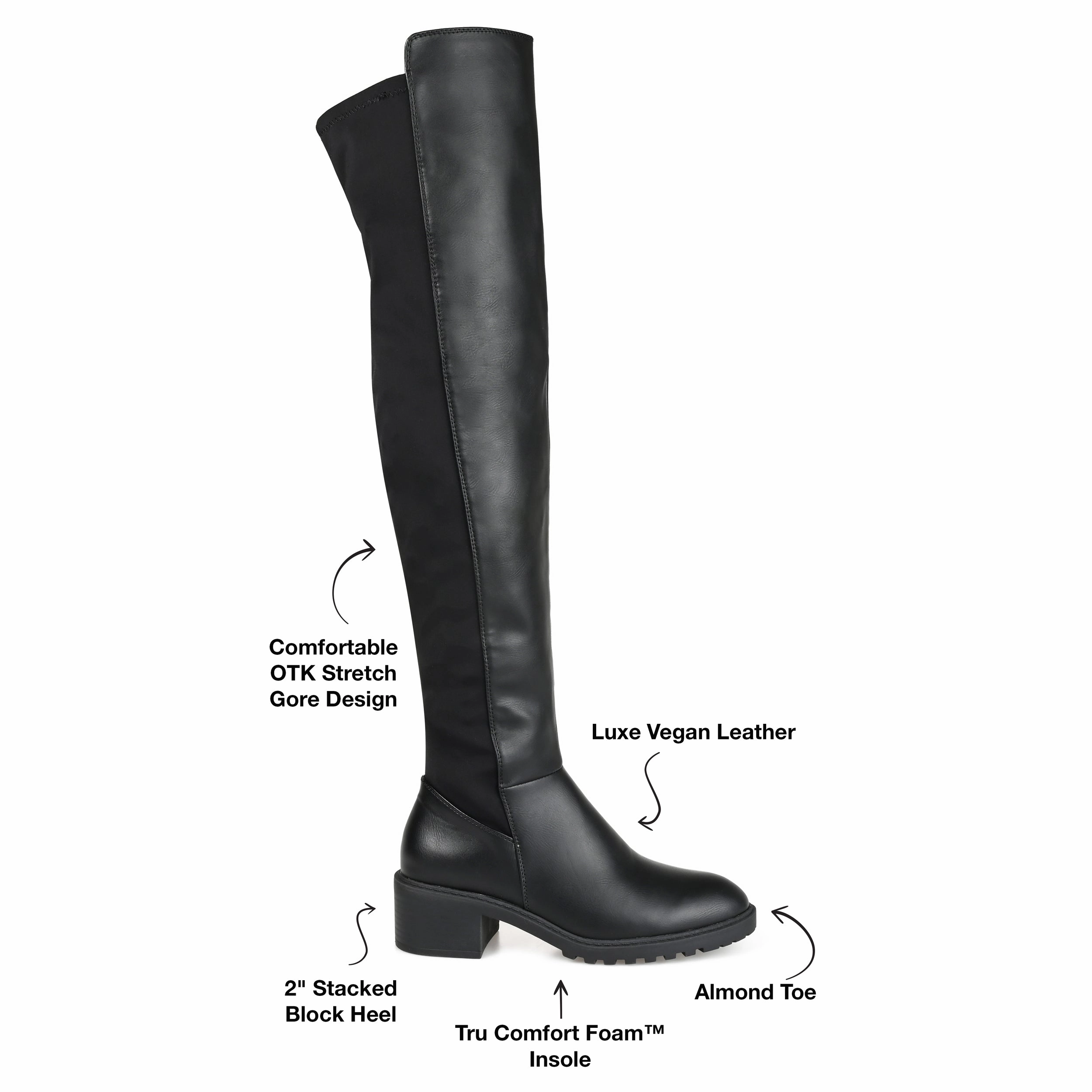 Journee Collection Women's Tru Comfort Foam Wide Calf Aryia Boot