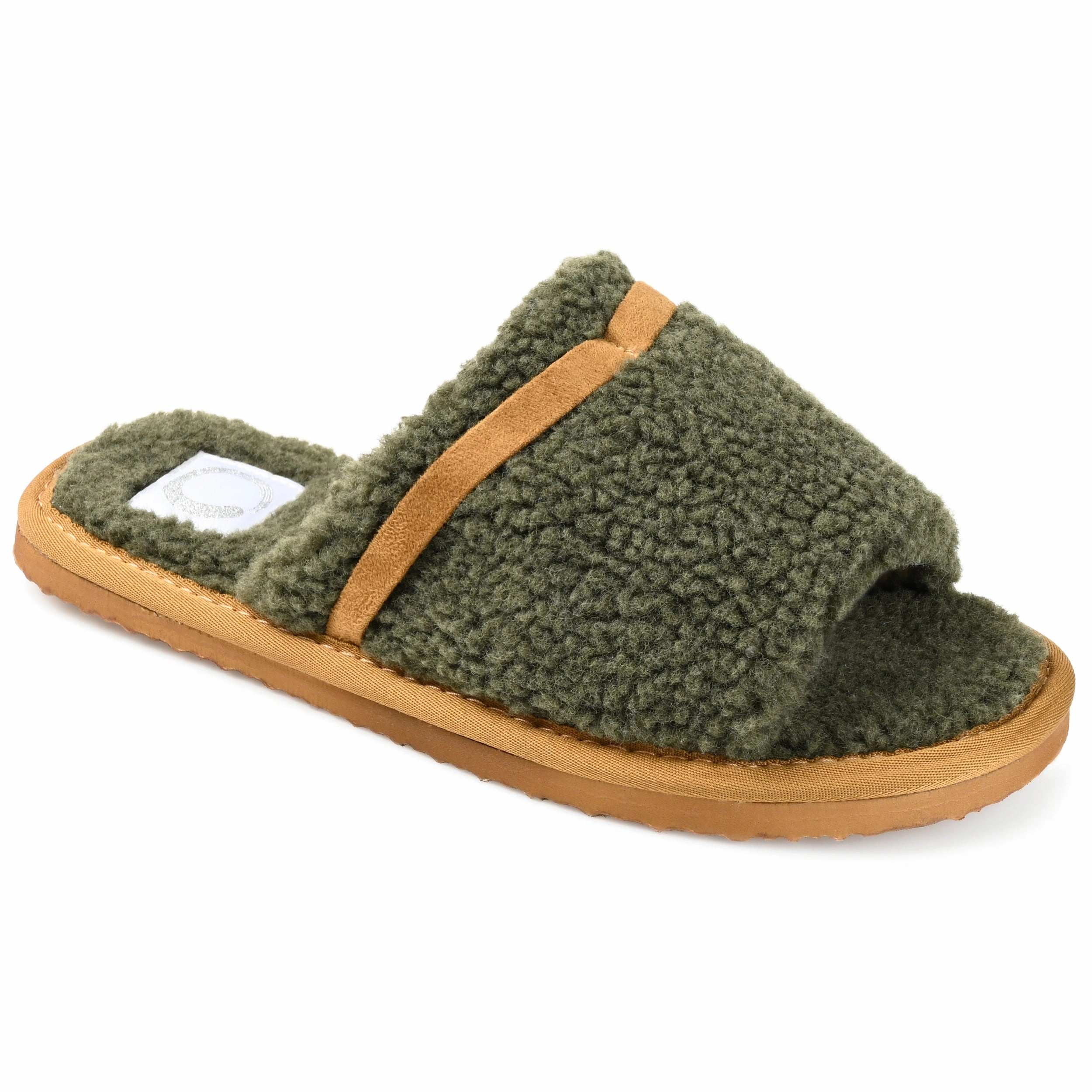 Journee Collection Womens Caterina Tru Comfort Foam Slip On Slide Open Toe Slippers Cozy Womens Slippers discount