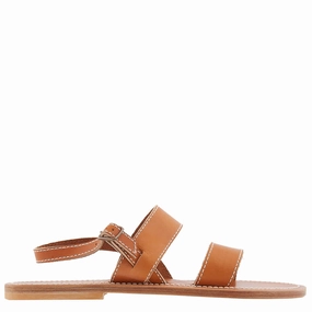 K Jacques Barigoule Leather Flat Sandals Discount Mens Beach Sandals