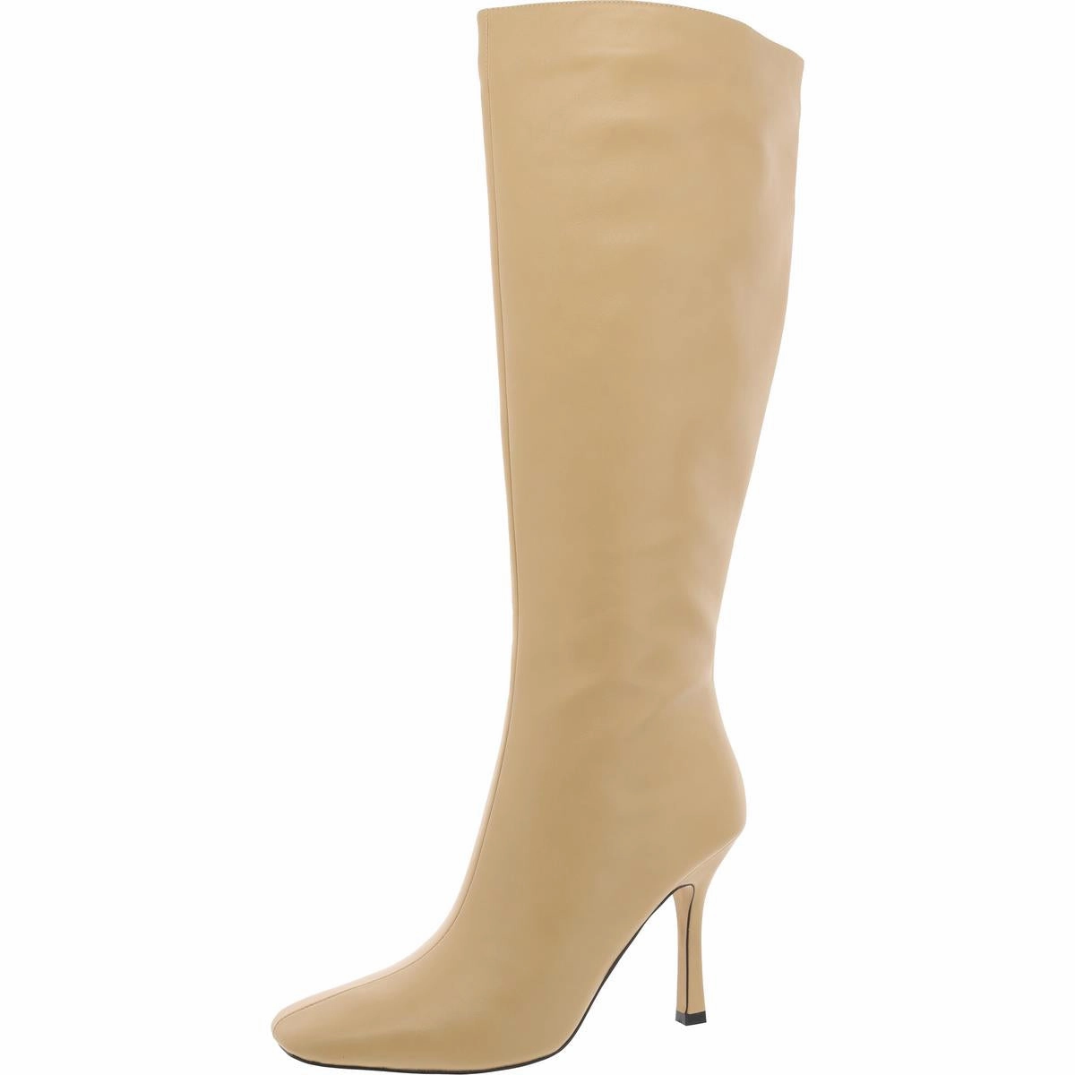 Kalani Womens Faux Leather Square Toe Knee-High Boots Womens Boots sale online