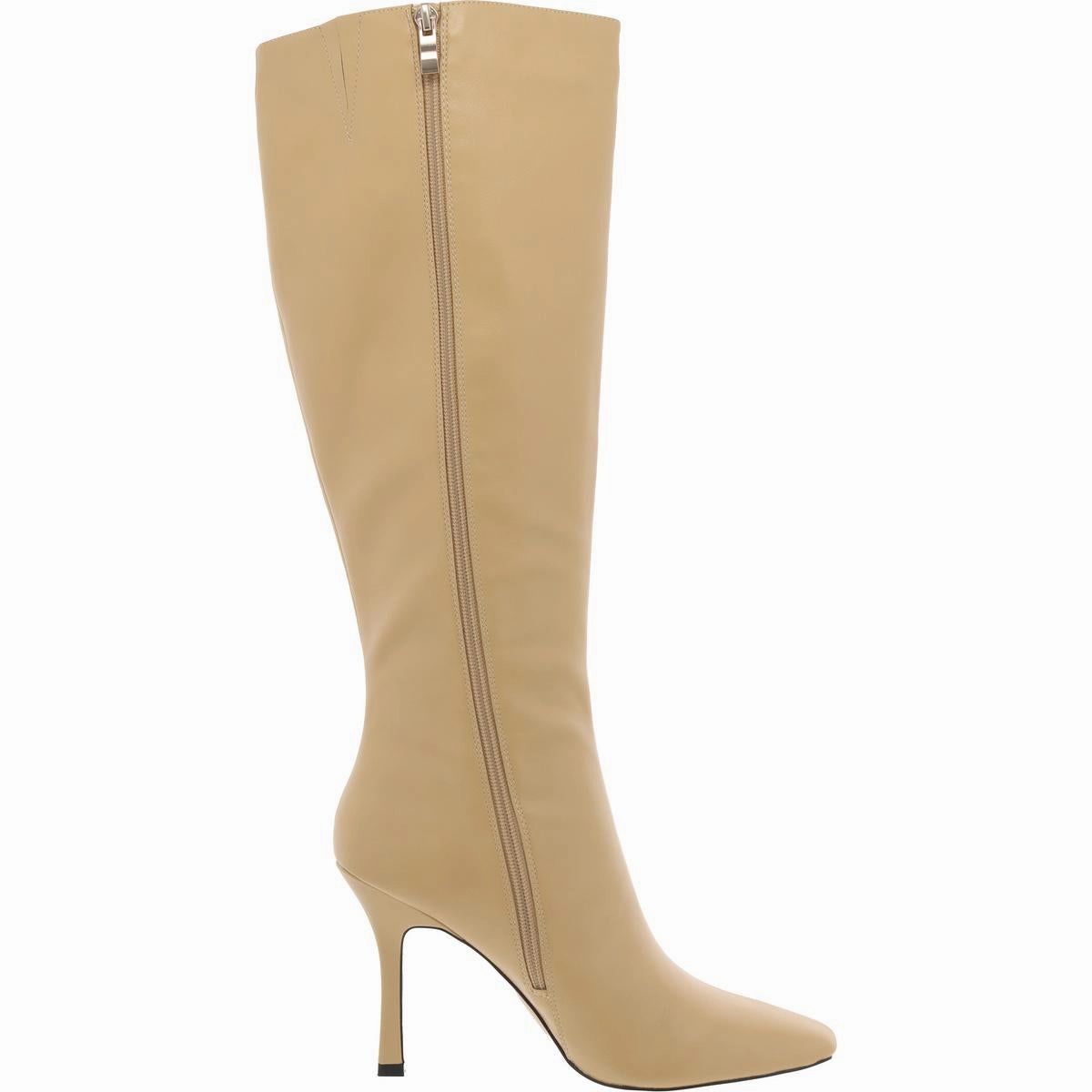 Kalani Womens Faux Leather Square Toe Knee-High Boots