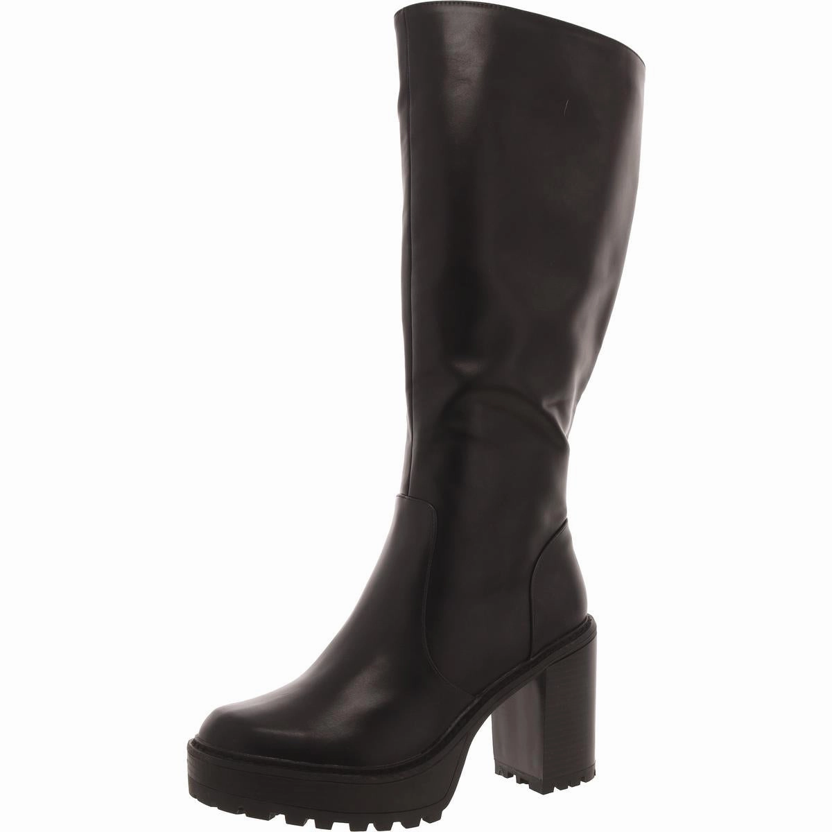 Katalina Womens Faux Leather Round Toe Knee-High Boots Womens Boots sale online