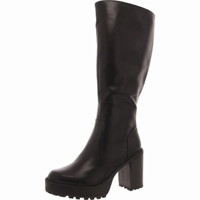 Katalina Womens Faux Leather Round Toe Knee-High Boots Womens Boots sale online