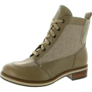 Knox Womens Zipper Leather Combat & Lace-Up Boots Womens Boots clearance deals