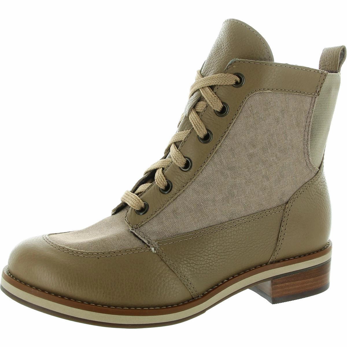 Knox Womens Zipper Leather Combat & Lace-Up Boots Womens Boots clearance deals
