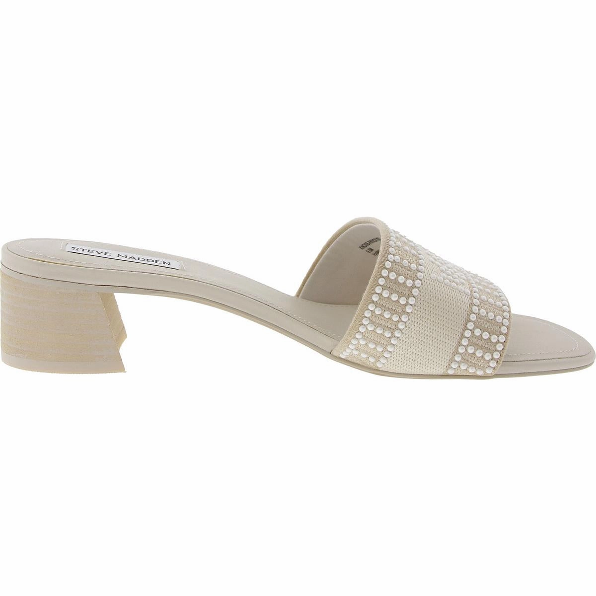 Knoxie-P Womens Embellished Knit Block Heel