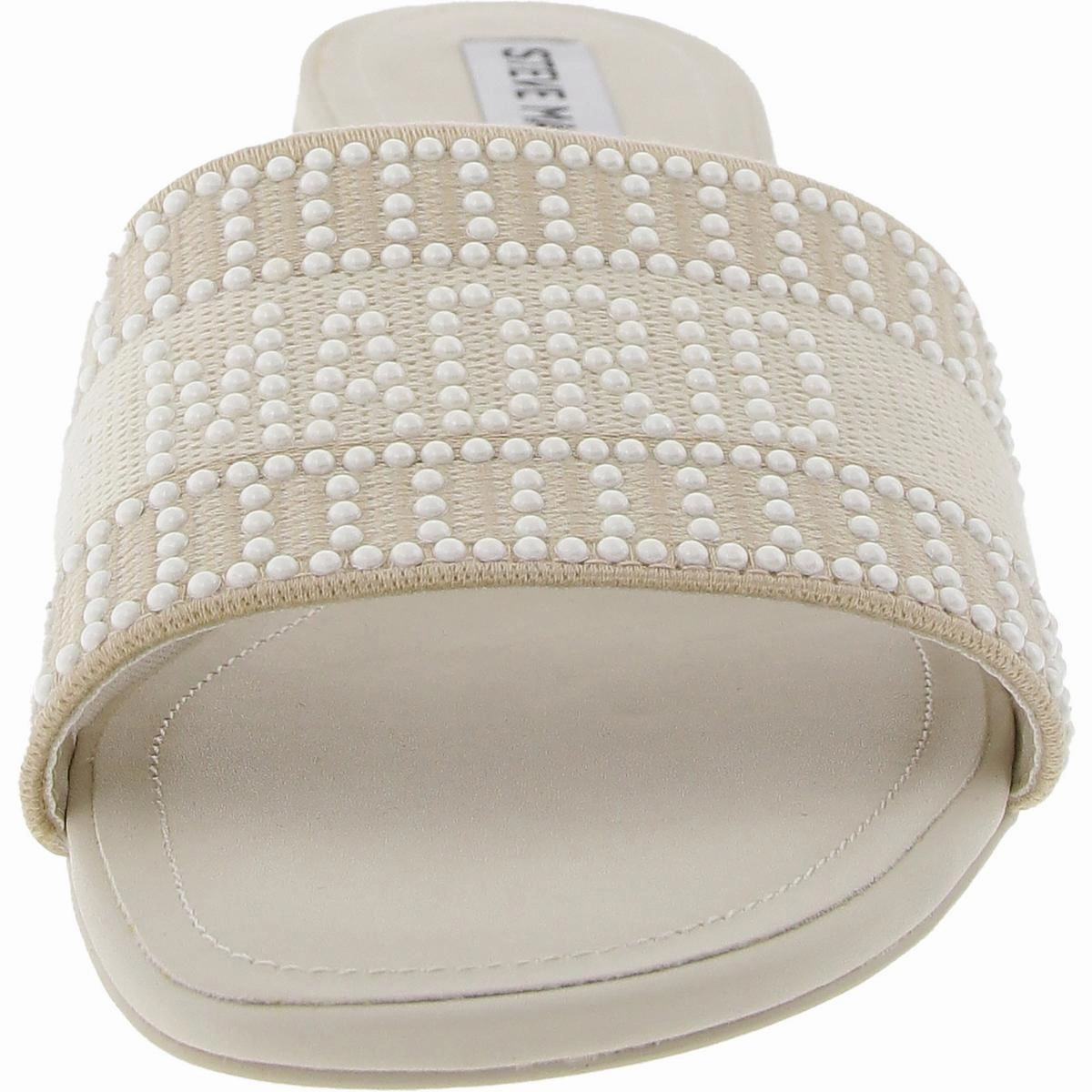 Knoxie-P Womens Embellished Knit Block Heel