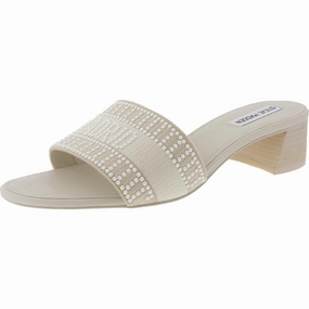 Knoxie-P Womens Embellished Knit Block Heel Womens Flat Sandals clearance