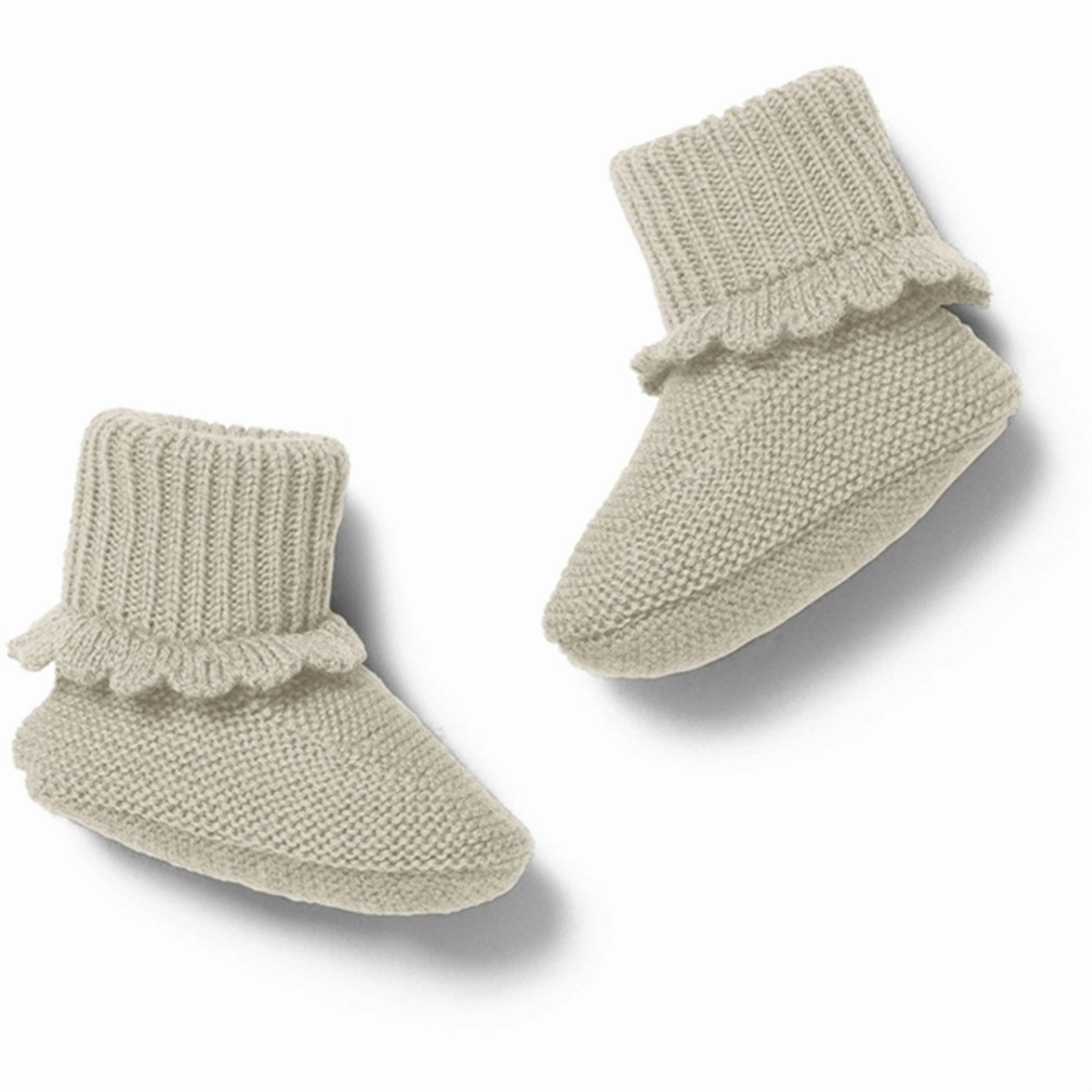 Konges Sljd Almond Milk Vitum Booties Wool Slippers Kids clearance
