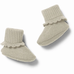 Konges Sljd Almond Milk Vitum Booties Wool Slippers Kids clearance