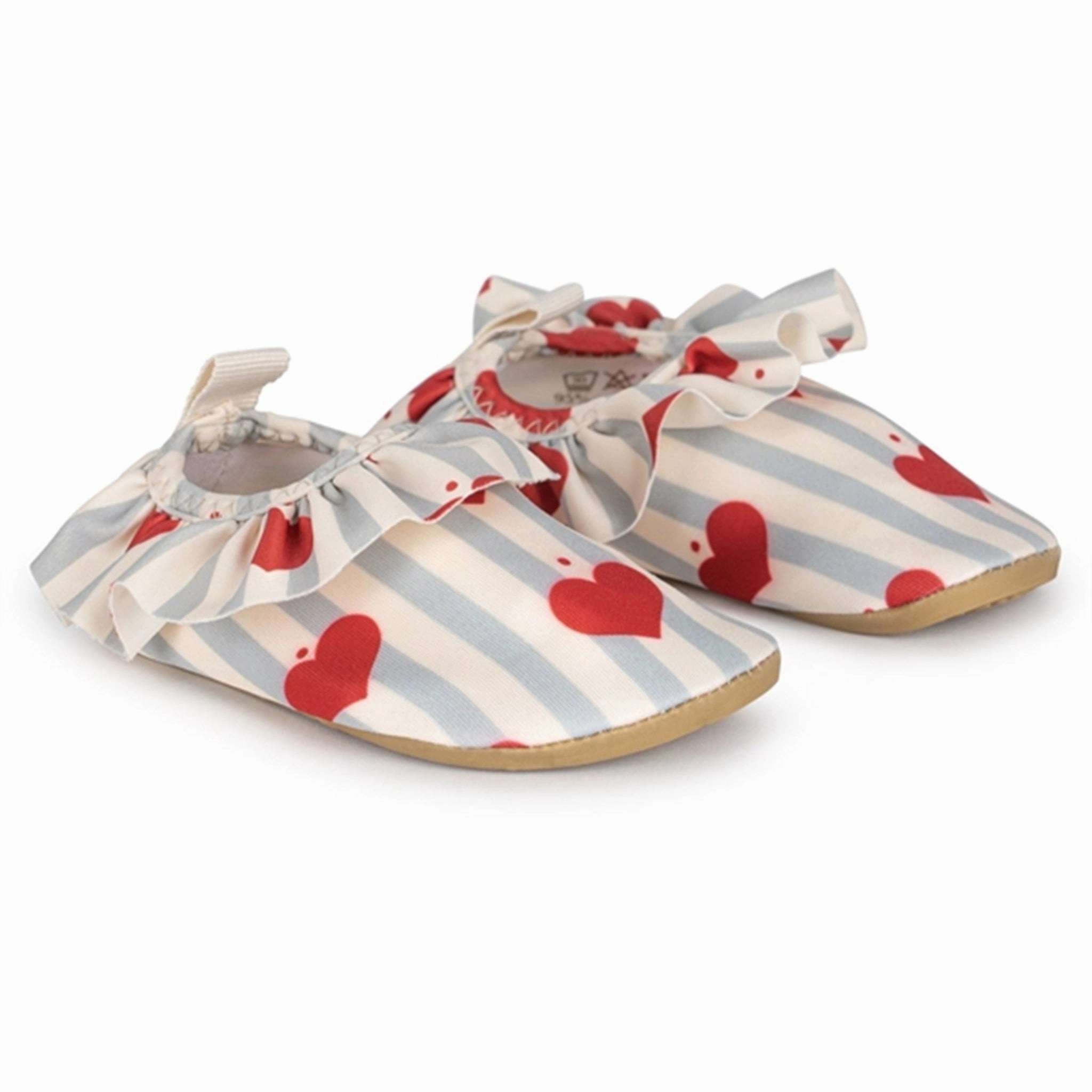 Konges Sljd Amour Blue Stripe Frill UV Swim Shoes Kids UV Water Shoes splash deals