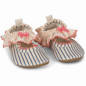Konges Sljd Blue Stripe Gina Frill Swim Shoes Kids UV Water Shoes splash deals