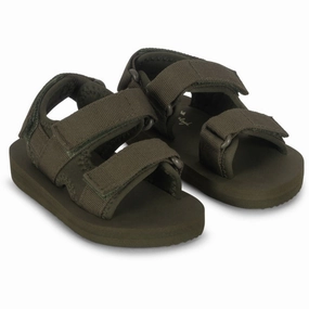 Konges Sljd Burnt Olive Sun Sandal Solid Kids Open Sandals cheap sale