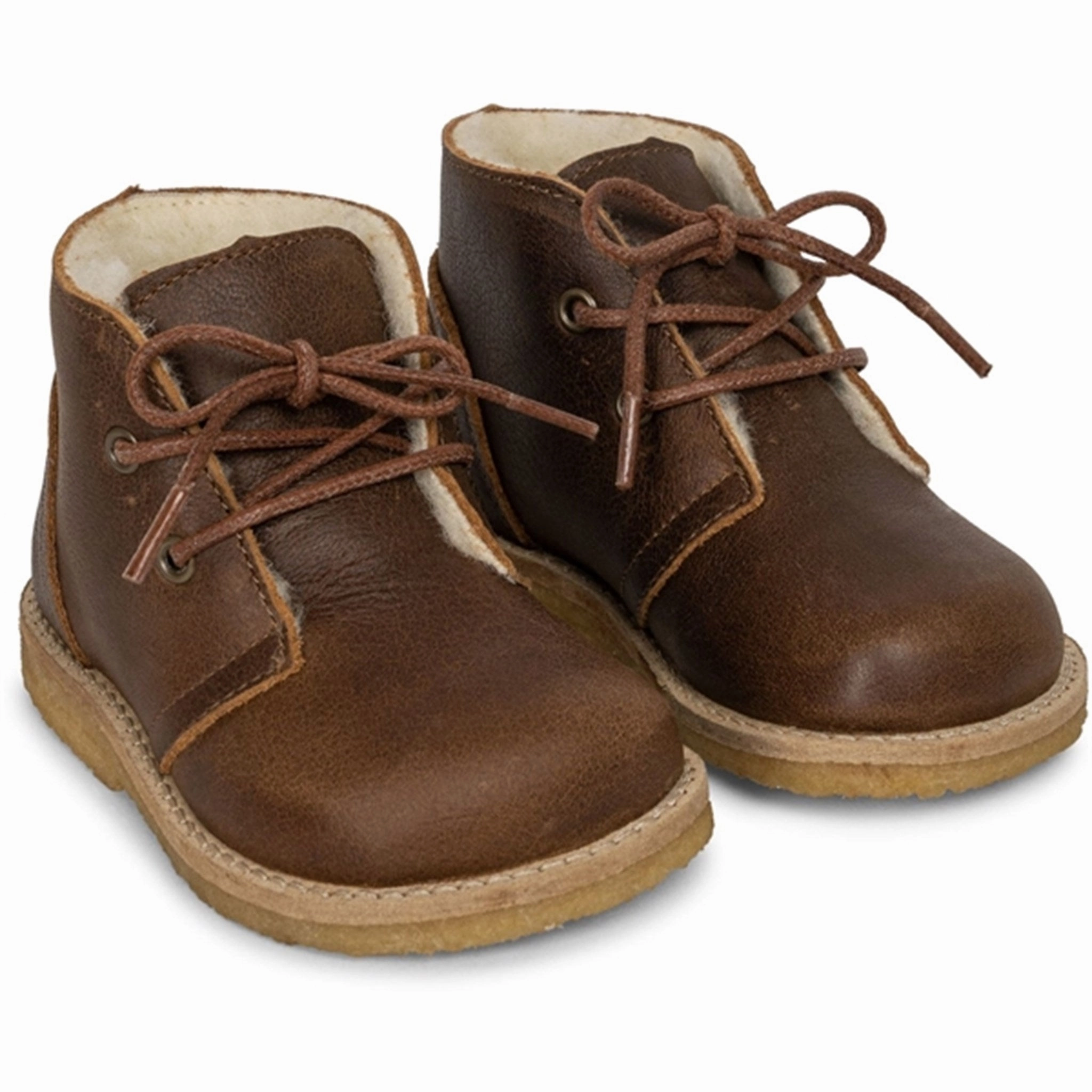 Konges Sljd Cognac Woolie Boot Cheap Kids Winter Footwear