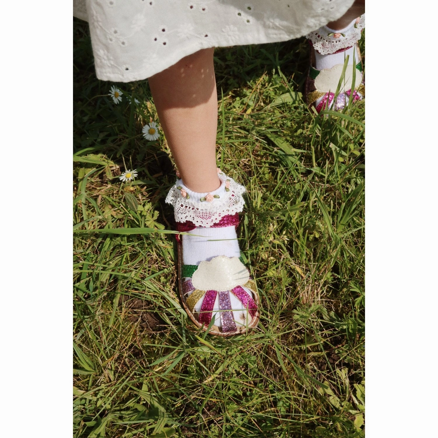 Konges Sljd Flamingo Plume Rainbow Sandal
