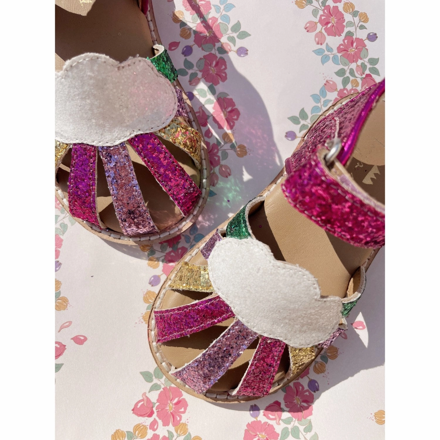 Konges Sljd Flamingo Plume Rainbow Sandal
