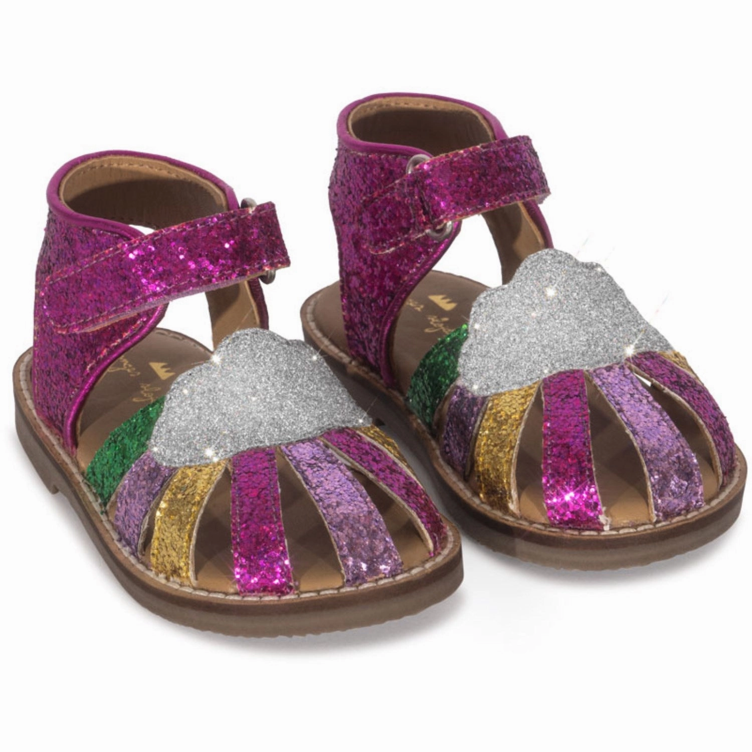 Konges Sljd Flamingo Plume Rainbow Sandal Kids Closed Toe Sandals promo