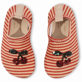 Konges Sljd Jade Swim Shoes Glitter Stripe Kids UV Water Shoes splash deals
