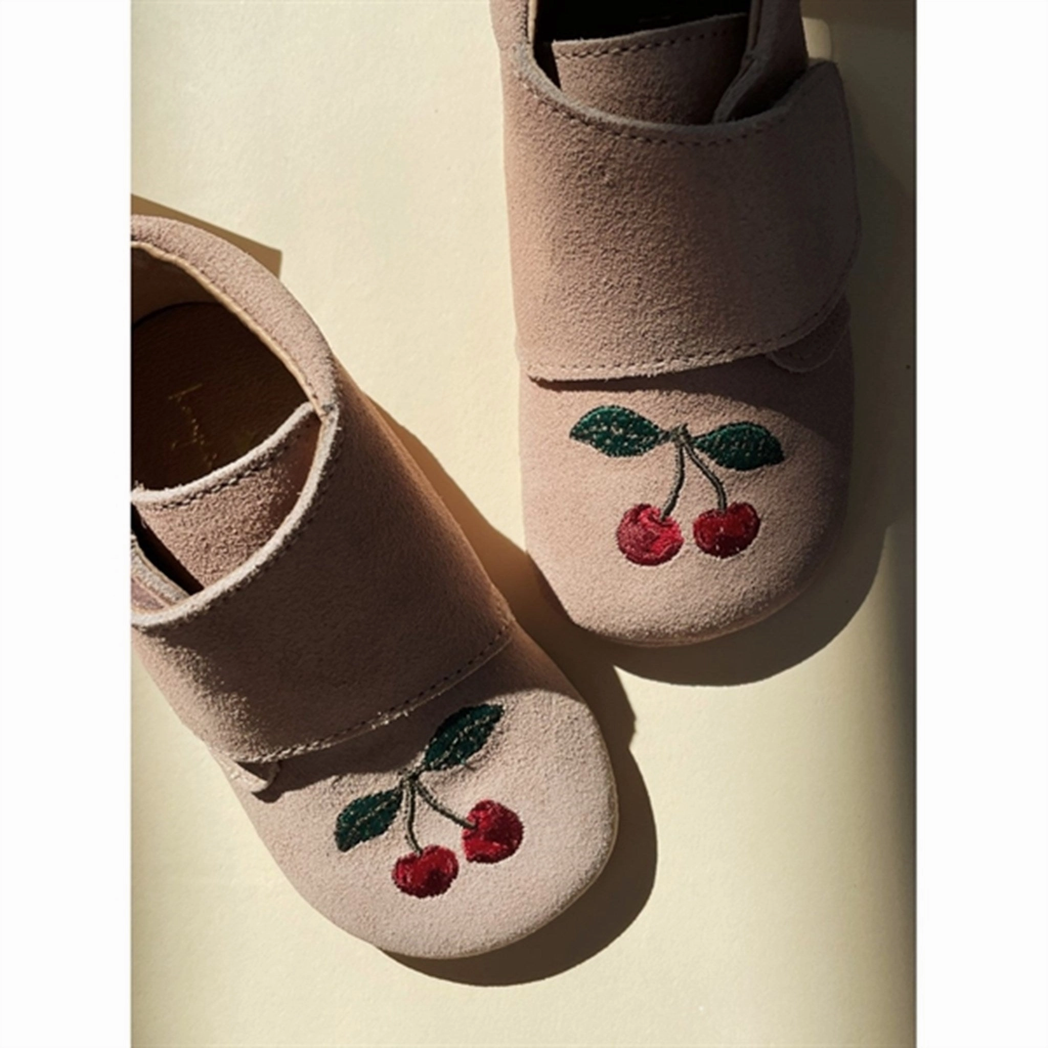 Konges Sljd Mamour Embroidery Footies Dusty Pink