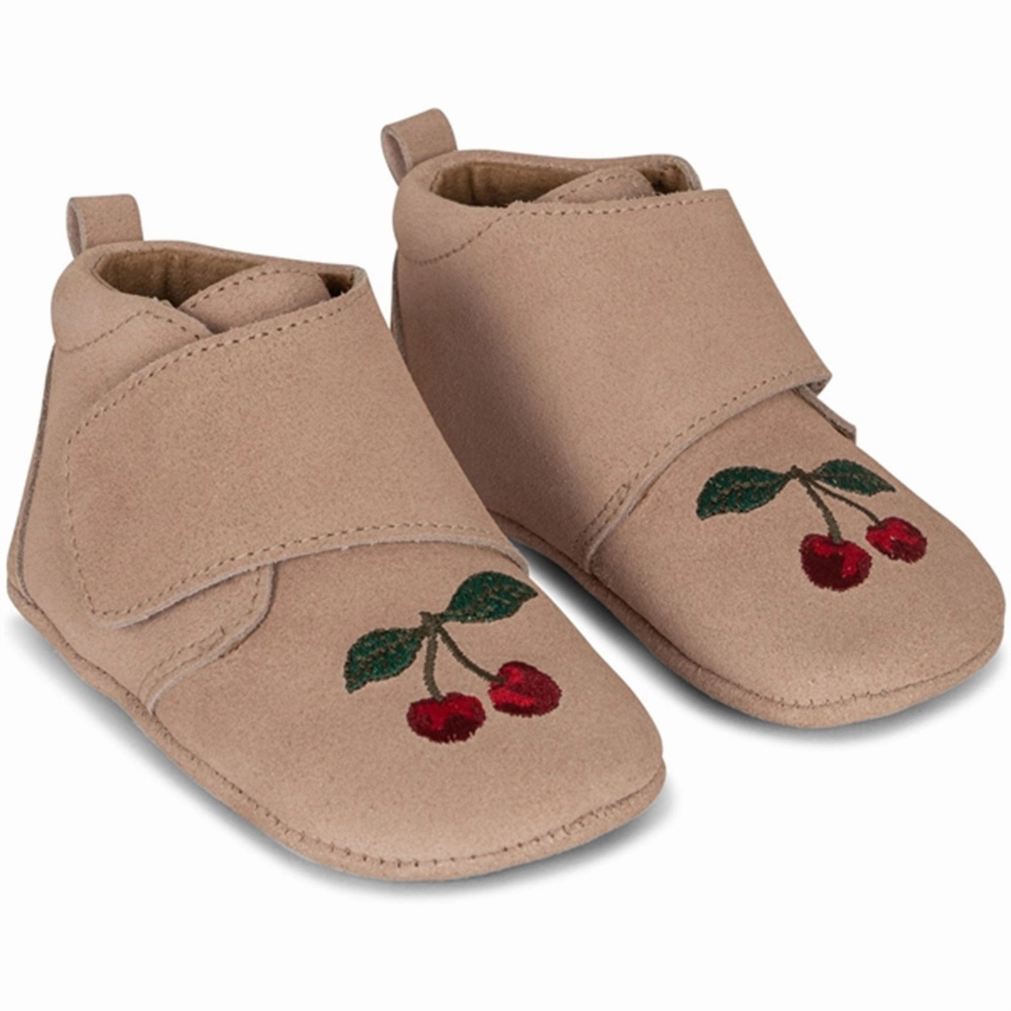 Konges Sljd Mamour Embroidery Footies Dusty Pink House Slippers for Kids on sale