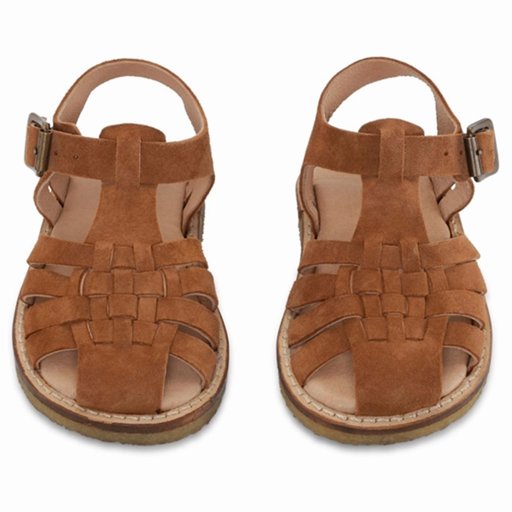 Konges Sljd Minou Sandals Ruskind Cognac Kids Closed Toe Sandals promo
