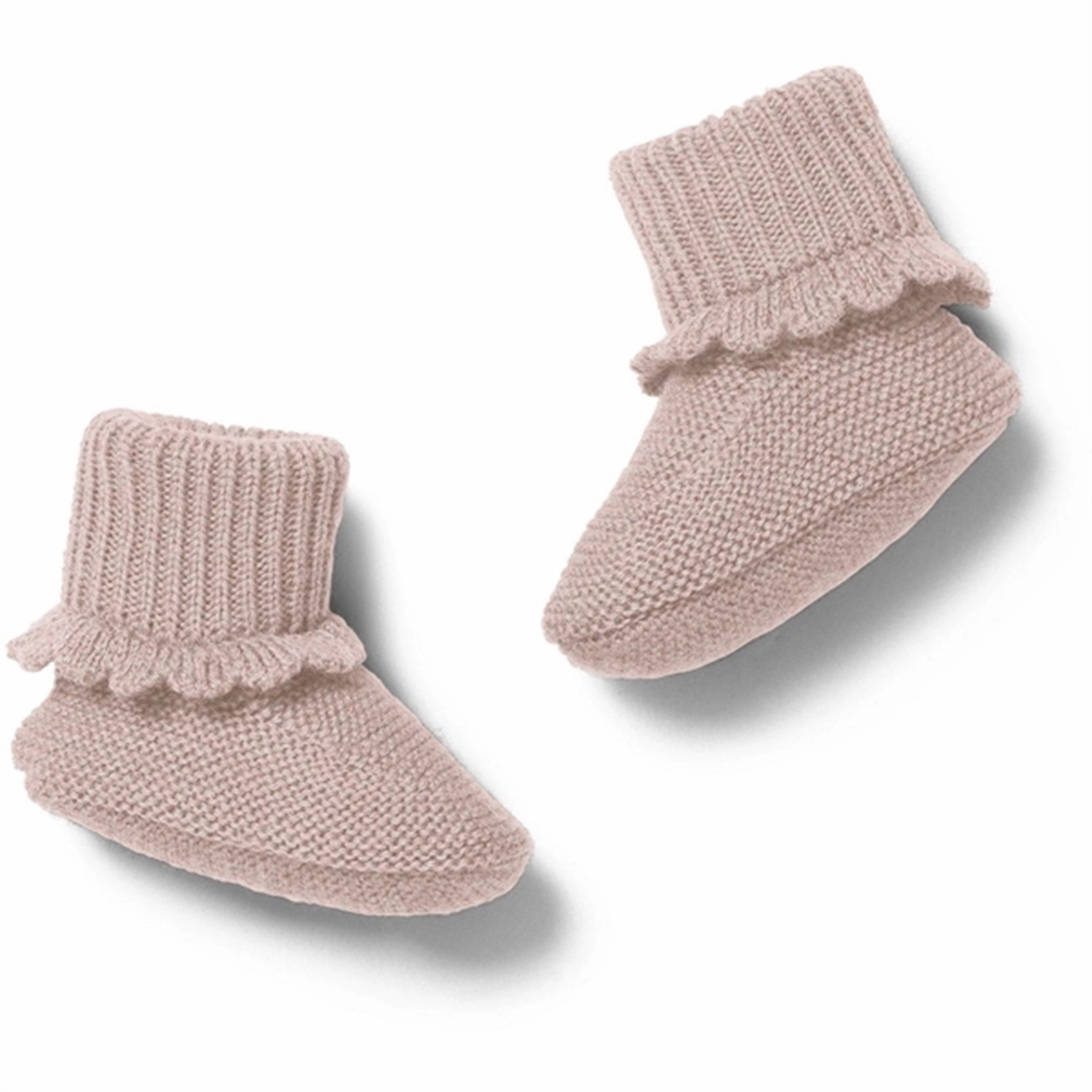 Konges Sljd Pale Rose Vitum Booties Wool Slippers Kids clearance