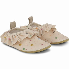 Konges Sljd Star Multi Twinkle Frill UV Swim Shoes Kids UV Water Shoes splash deals