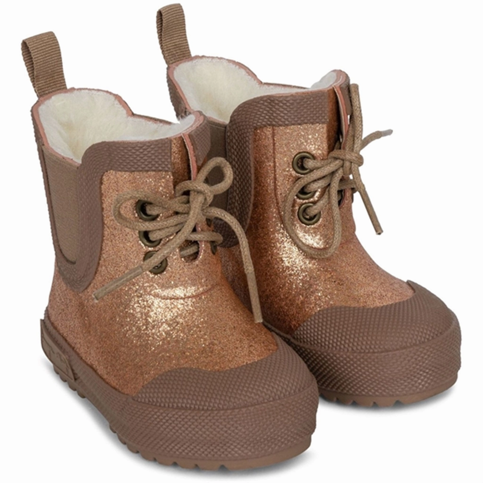 Konges Sljd Tan Termostvler with Glitter Kids Thermo Boots discount price