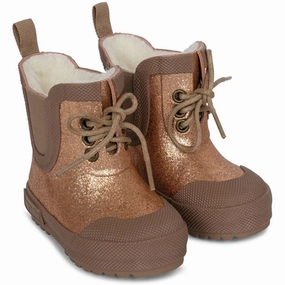 Konges Sljd Tan Termostvler with Glitter Kids Thermo Boots discount price
