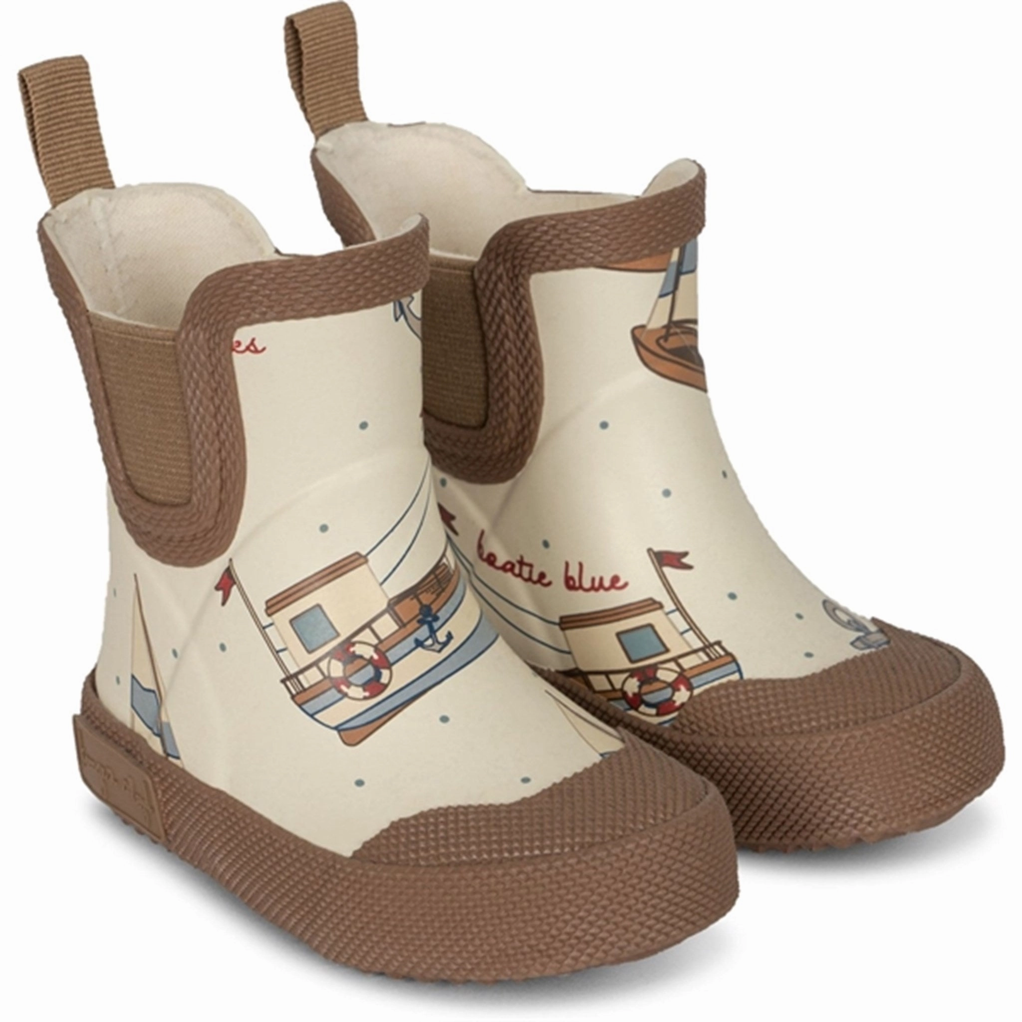 Konges Sljd Welly Rubber Boots Sail Away Kids Rain Boots with free shipping
