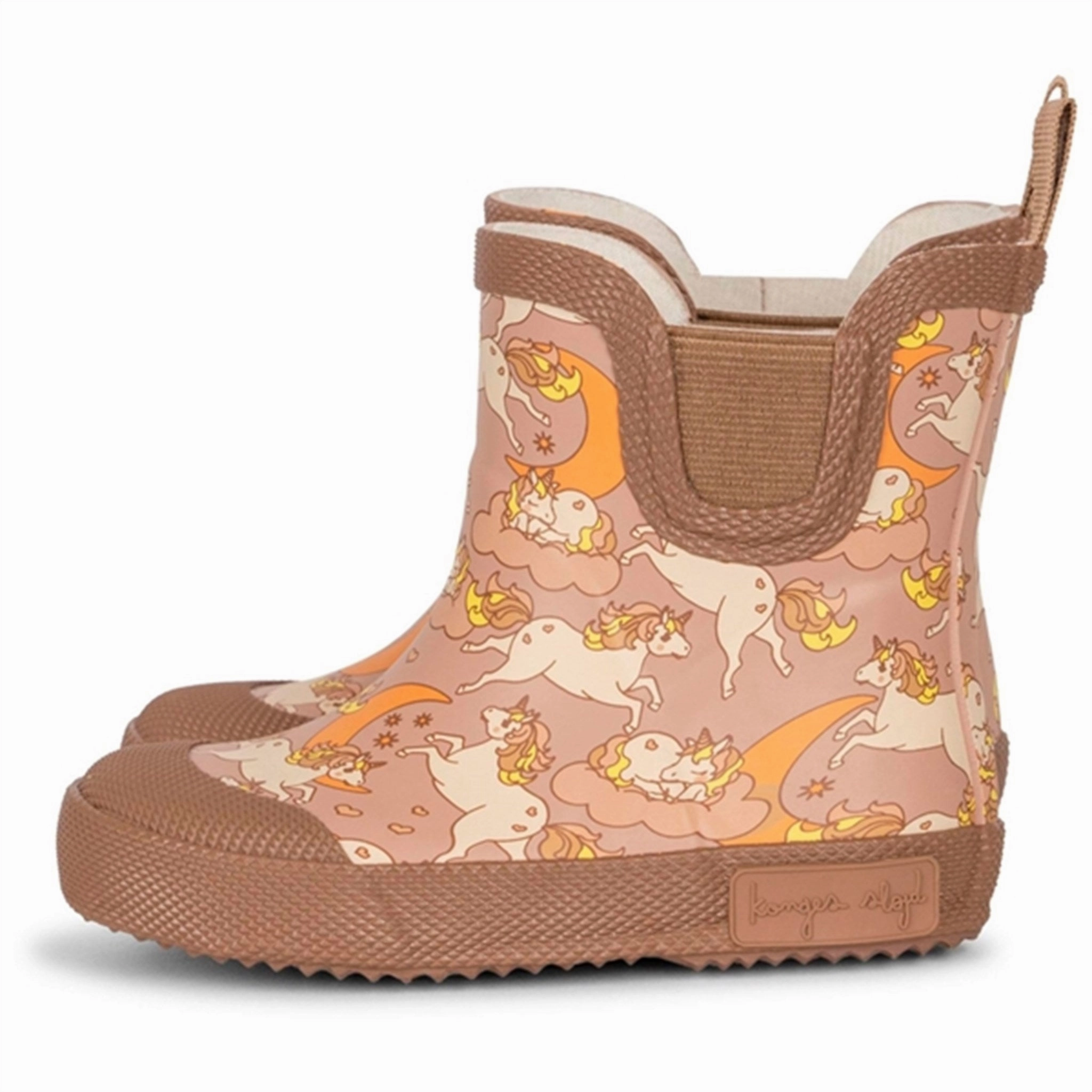 Konges Sljd Welly Rubber Boots Unicorn Blush Kids Rain Boots with free shipping