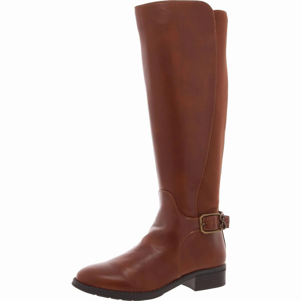 L-MERINA Womens Zipper Manmade Knee-High Boots