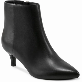 Laina Womens Zipper Leather Booties Sale on Womens Trendy Boots