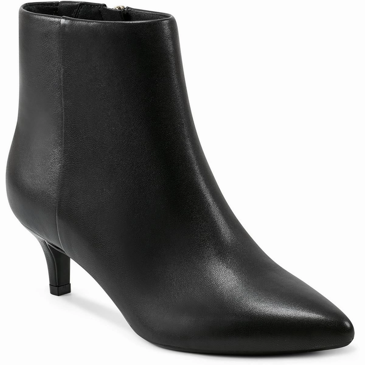Laina Womens Zipper Leather Booties Sale on Womens Trendy Boots