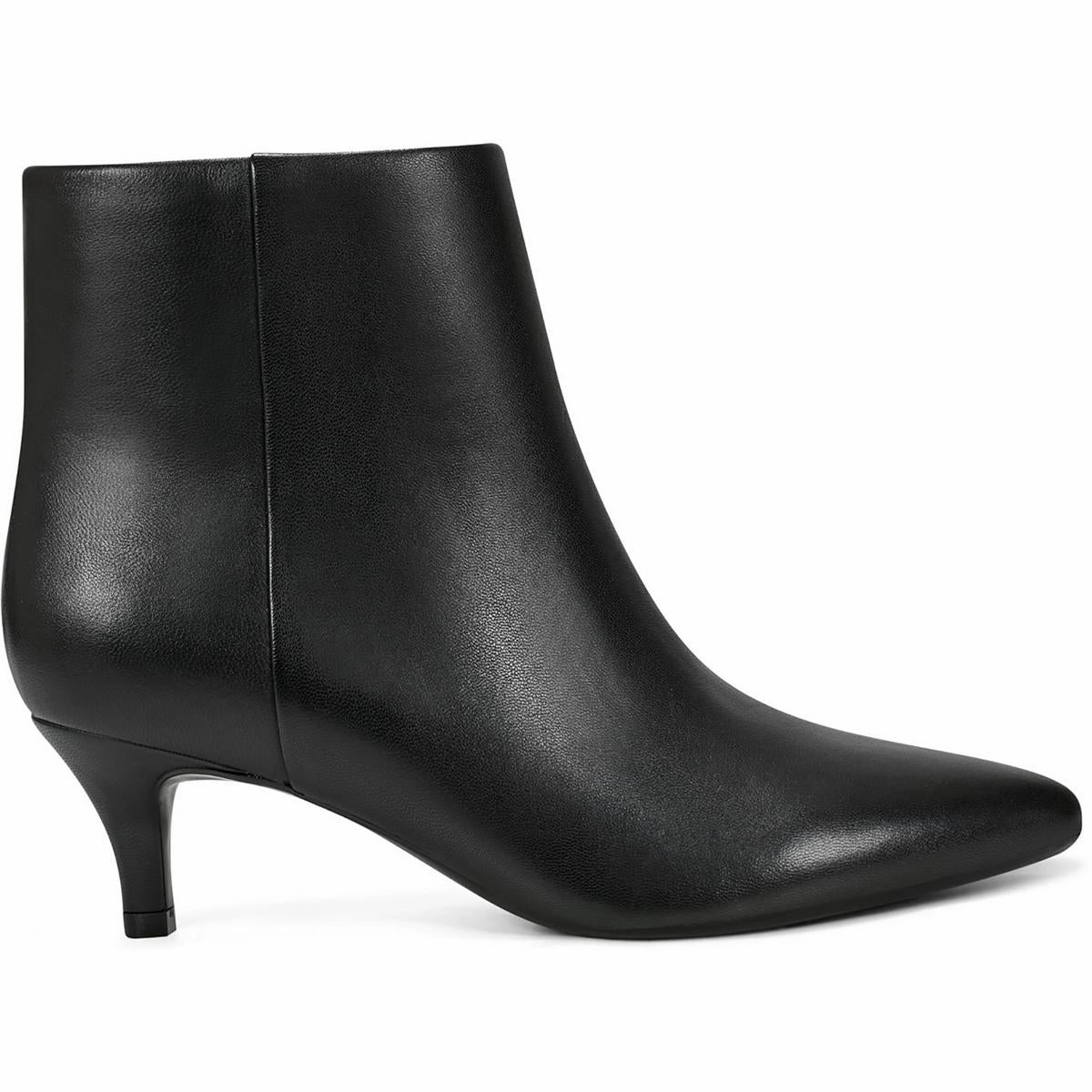 Laina Womens Zipper Leather Booties