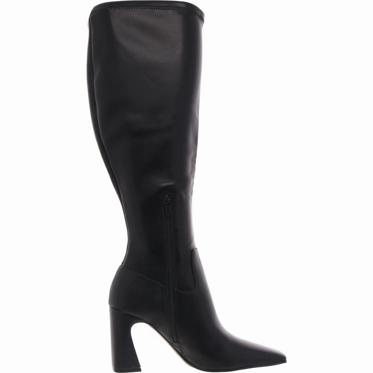 Lamarca Womens Wide Calf Faux Leather Knee-High Boots