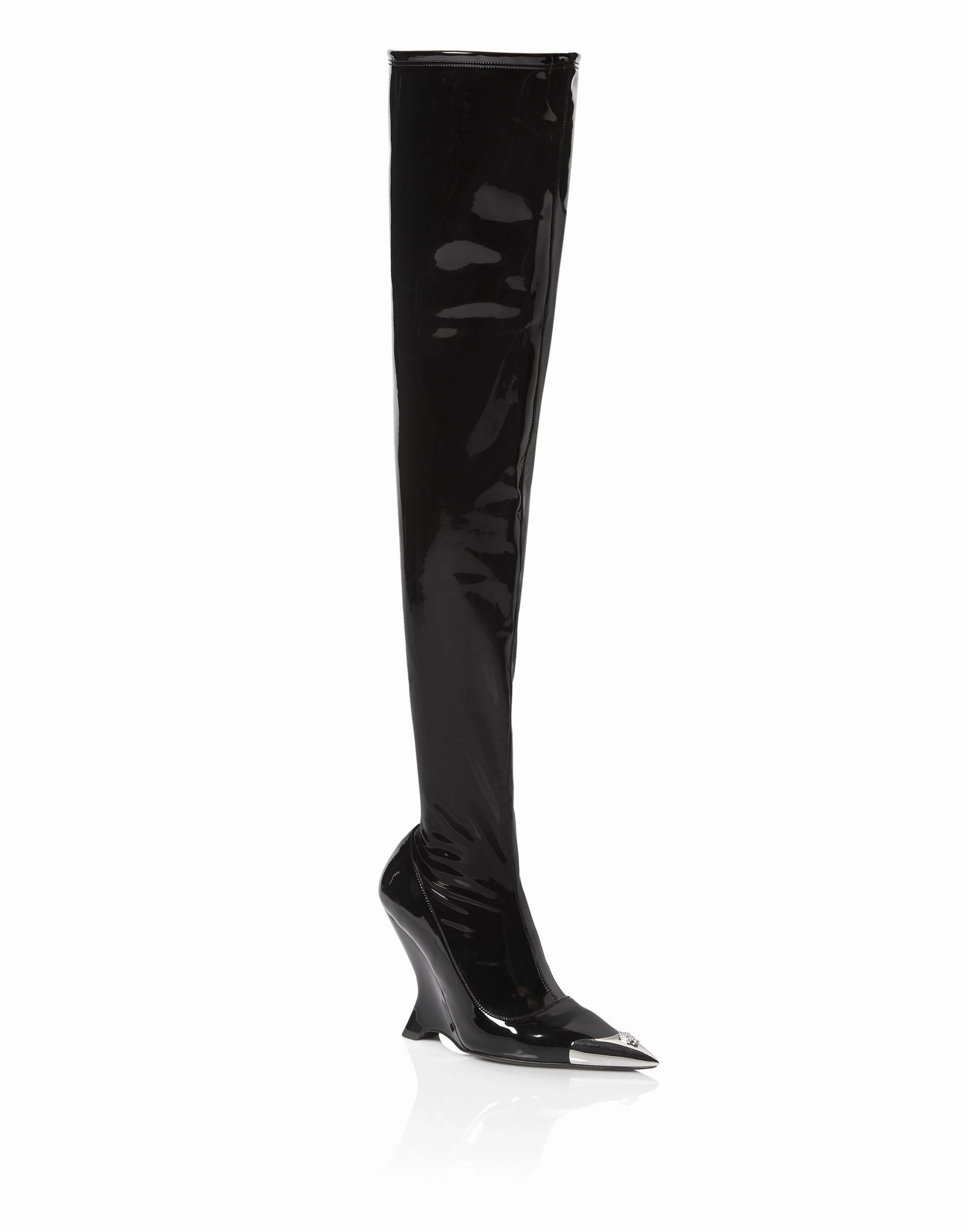 Latex Boots Low Heels Overknee Buy Womens Boots online cheap