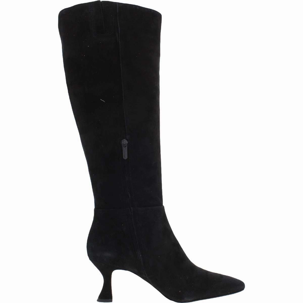 Leigh Womens Zipper Knee-High Boots