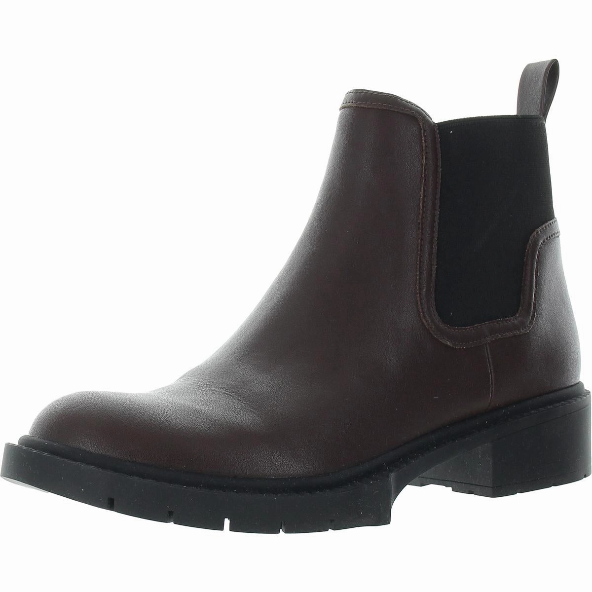 Lenora Womens Solid Leather Ankle Boots