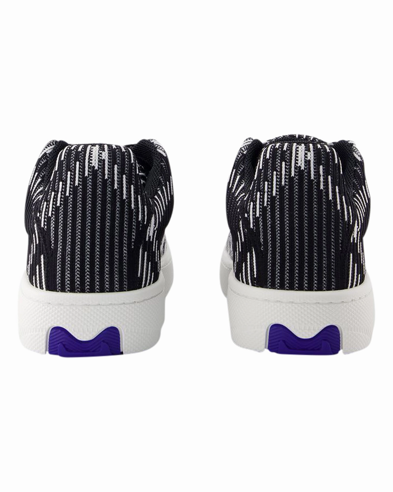 LF Box Knit Sneakers - Burberry - Synthetic - Black