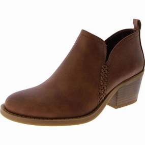 Lidian Womens Faux Leather Ankle Booties Buy Womens Boots online cheap