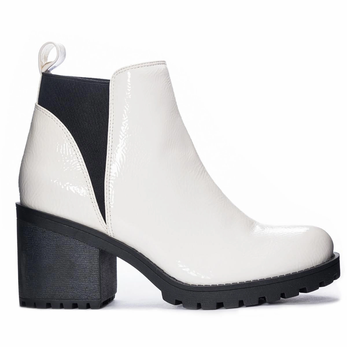 Lido Womens Faux Leather Block Heel Ankle Boots