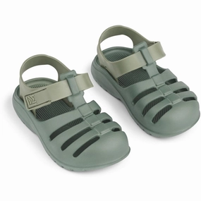 Liewood Beau Sandals Tea Faune Green Water Sandals for Kids discount