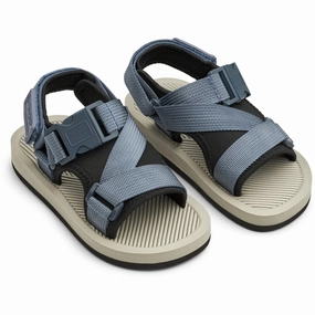 Liewood Bruce Sandales Whale Blue Mix Water Sandals for Kids discount