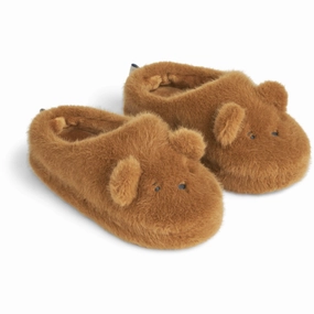 LieWood Golden Caramel Aviaja Bear Slippers House Slippers for Kids on sale