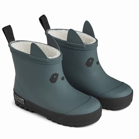 Liewood Jesse Thermo Rain Boots Whale Blue/Black Mix Kids Thermo Boots discount price