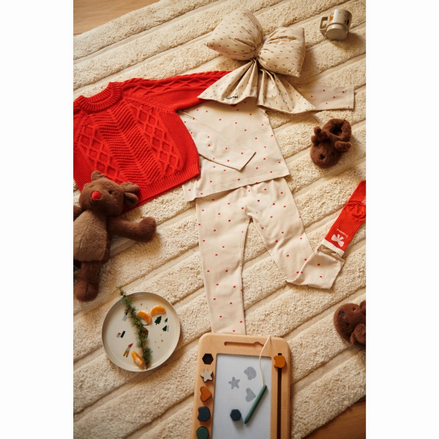 LieWood Pecan Aviaja Reindeer Slippers