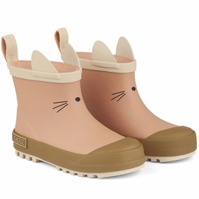 Liewood Tekla Rain Boot Cat Tuscany Rose Multi Mix Kids Rain Boots with free shipping