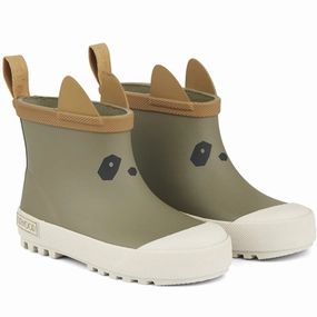 Liewood Tekla Rain Boot Panda / Khaki Multi Mix Kids Rain Boots with free shipping