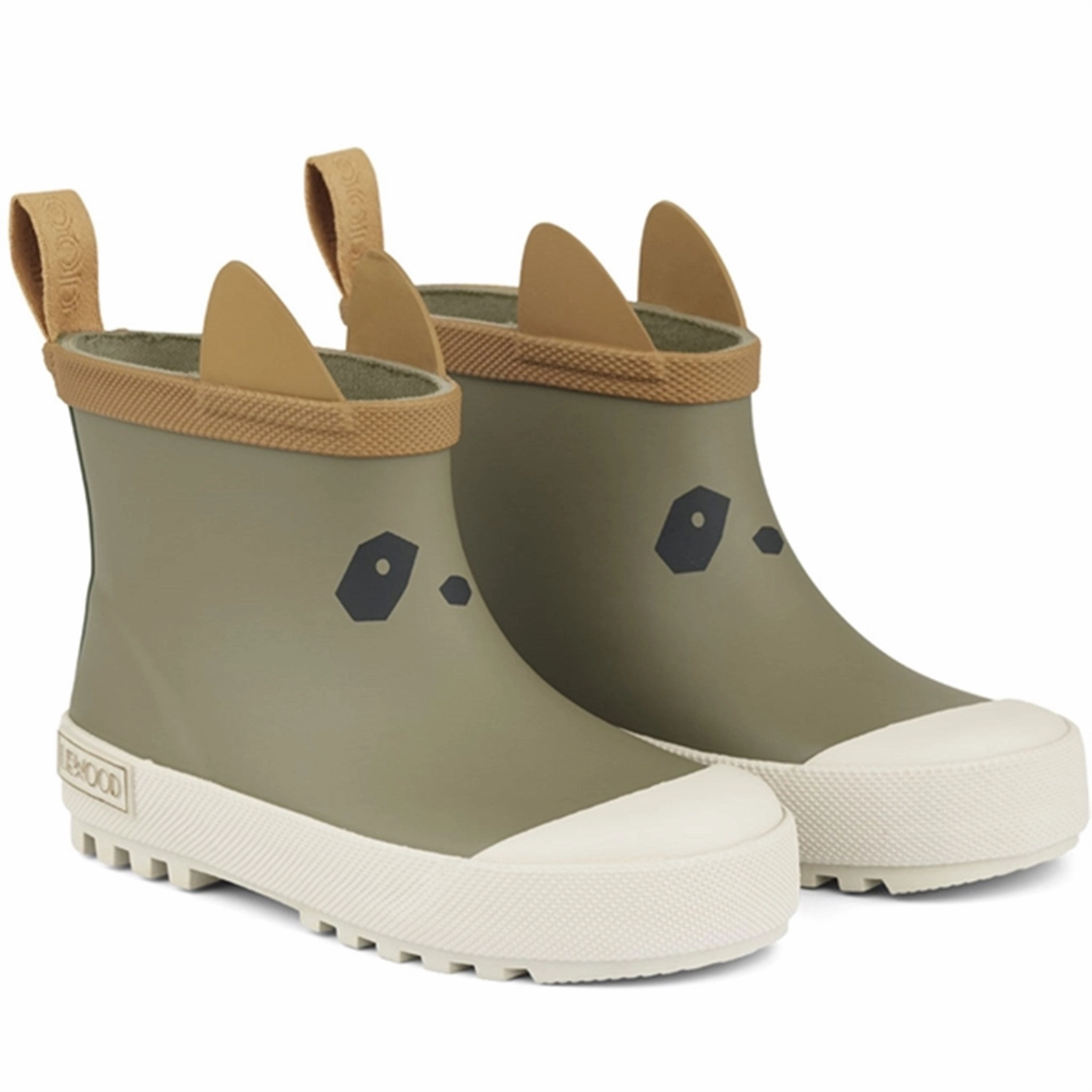Liewood Tekla Rain Boot Panda / Khaki Multi Mix Kids Rain Boots with free shipping